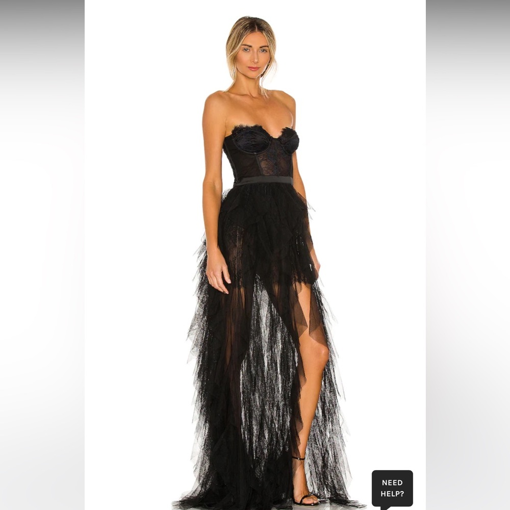 For love & lemons X REVOLVE Bustier Gown in Black